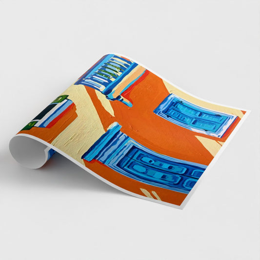 Sole Arancione Fine Art Print