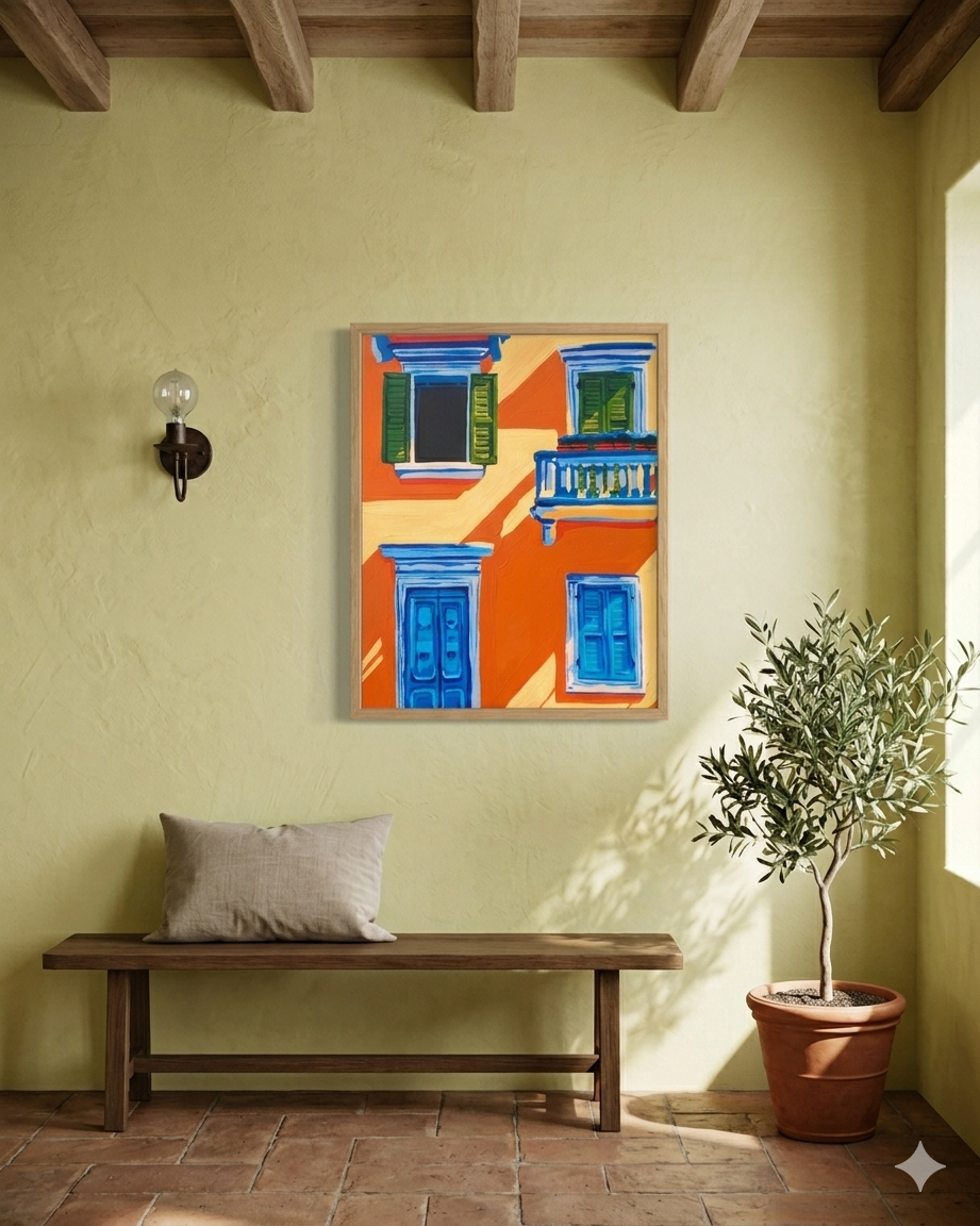 Sole Arancia Fine Art Print